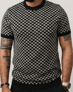 Balmain - Monogram Jacquard Knit T-Shirt - Black/White