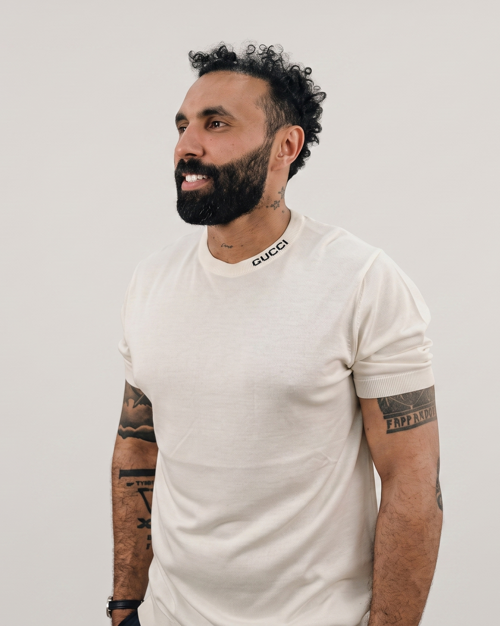Gucci - Ribbed Knit Mock Neck - Off-White