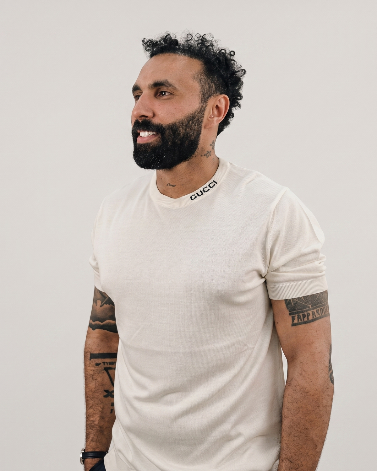Gucci - Ribbed Knit Mock Neck - Off-White