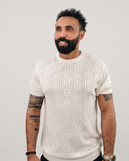 Hermes - Knitted T-Shirt - Off-White