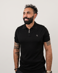 Fendi - Quarter-Zip Polo - Black