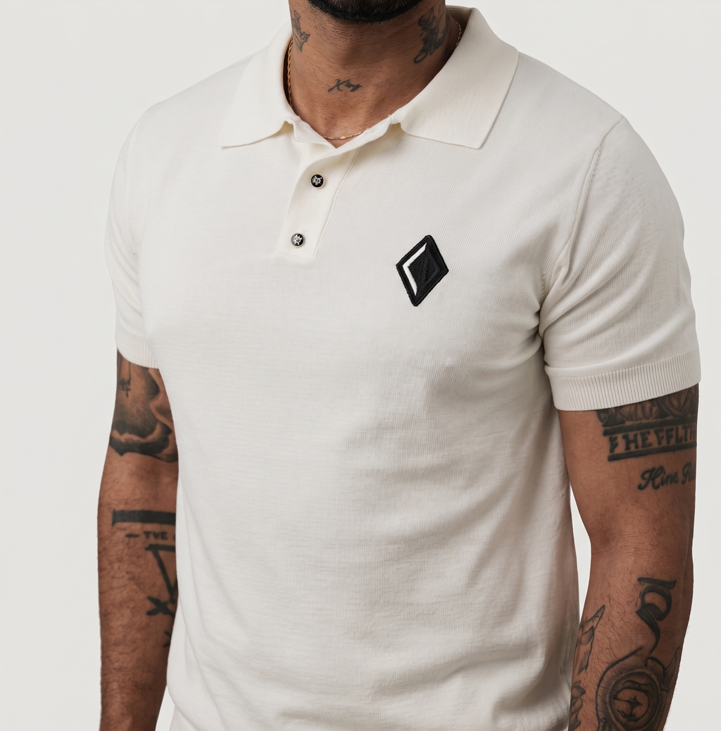 Dior - Knit Polo T-Shirt - Cream