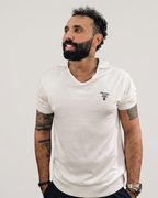 Prada - Knitted V-Neck Shirt - White